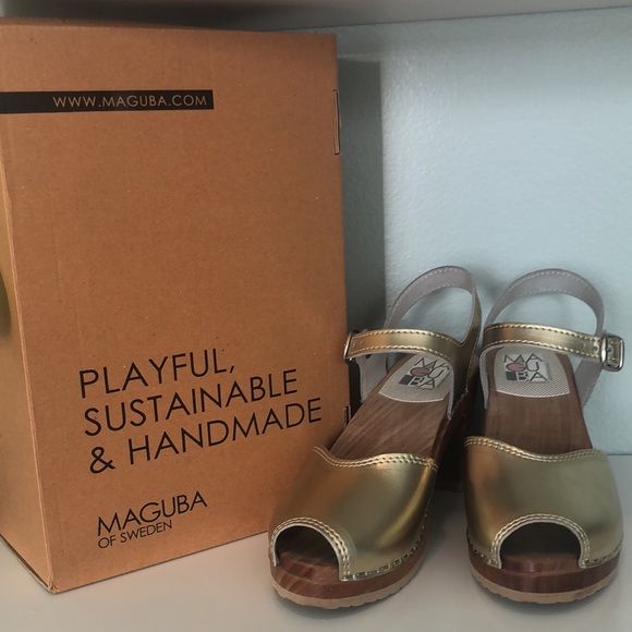 Gold Maguba Bologna Clogs - Picture 7 of 7